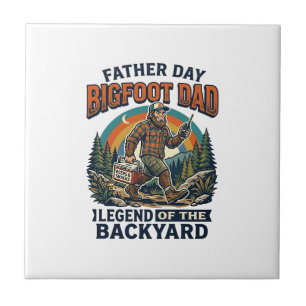 Azulejo Camiseta Bigfoot Papá Día del Padre Snacks Héroe D
