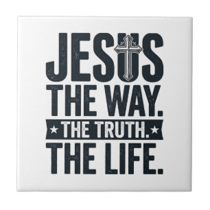 Azulejo Camiseta Cristiana Jesús El Camino La Verdad La Vi