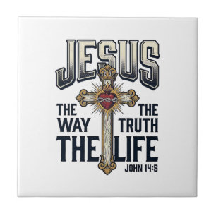 Azulejo Camiseta Cristiana Jesús El Camino La Verdad La Vi