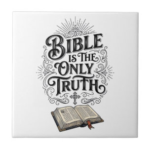 Azulejo Camiseta Cristiana La Biblia Es La Única Verdad