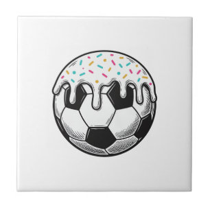 Azulejo Camiseta de Balón de Fútbol con Hielo que Gotea Vi