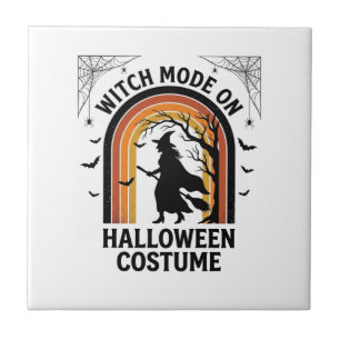 Azulejo Camiseta de Bruja de Halloween Disfraz Divertido G