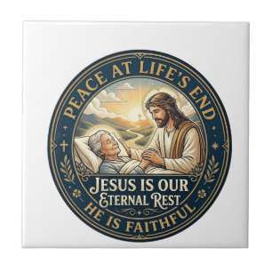 Azulejo Camiseta de consuelo de Jesús Hospice fin de vida