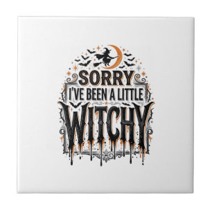 Azulejo Camiseta de grabado vintage de Halloween divertida