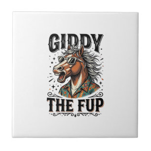 Azulejo Camiseta de grabado vintage divertida The Fup Hors