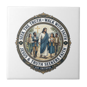 Azulejo Camiseta de nerd de teología apologética de Jesús 