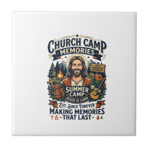 Azulejo Camiseta de nostalgia de VBS de la Iglesia de Jesú