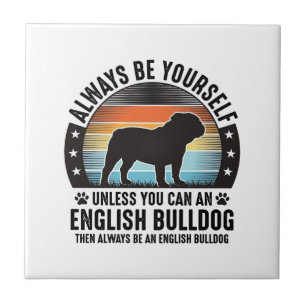 Azulejo Camiseta de perro amante del perro inglés vintage