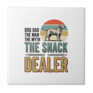 Azulejo Camiseta del comerciante de snacks para papá de pe
