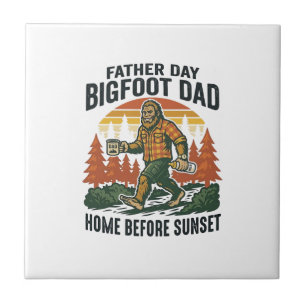 Azulejo Camiseta Día del Padre Bigfoot Papá El Hombre El M