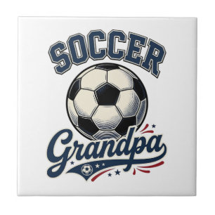 Azulejo Camiseta Diseño Grabado Vintage Abuelo Fútbol_1