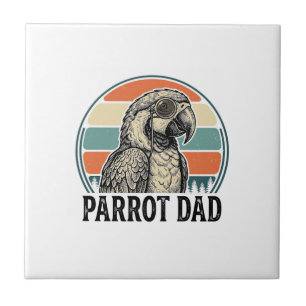 Azulejo Camiseta diseño grabado vintage puesta de sol Papá