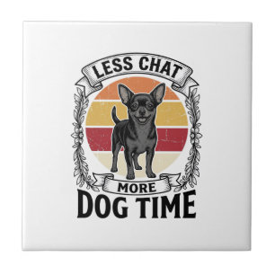Azulejo Camiseta divertida para amantes de perros Grabado