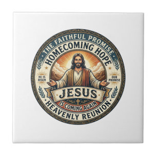 Azulejo Camiseta Esposa Militar de Jesús Esperando Esposa 