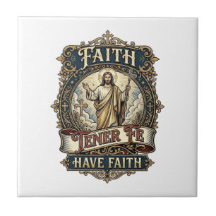 Azulejo Camiseta Familias Multiculturales Bilingües Jesús