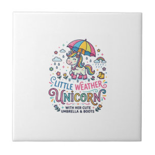 Azulejo Camiseta Gráfica Unicornio Pequeño Tiempo Unicorni