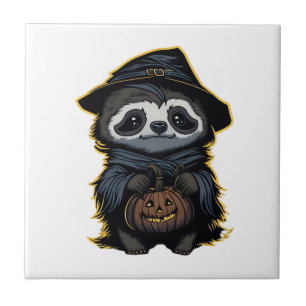Azulejo Camiseta grande de sloth de Halloween
