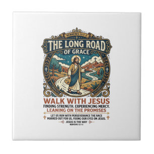 Azulejo Camiseta Inspiradora de Jesus Trucker Long Haul Fa