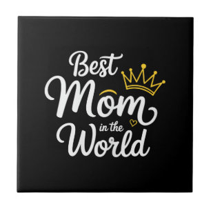 Azulejo Camiseta Mejor Mamá Del Mundo Mujeres Mejor Mamá S