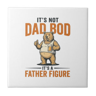 Azulejo Camiseta Oso Cerveza Figura Paterna Cuerpo De Papá
