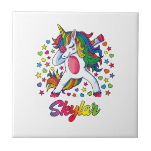 Azulejo Camiseta Personalizada con Nombre de Skylar Regalo