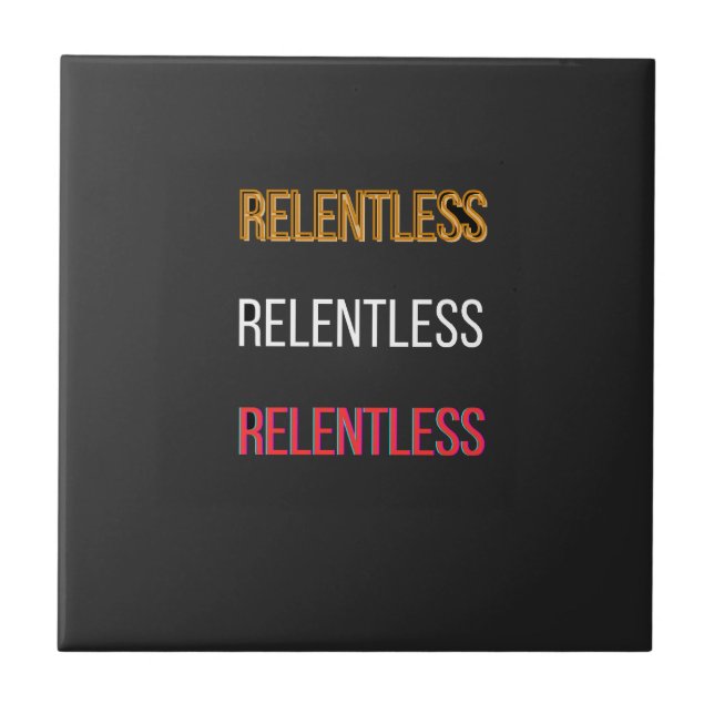 Azulejo Camiseta Relentless (Frente)