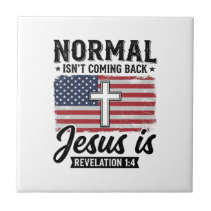 Azulejo Camiseta Revelación De Jesús No Volverá Lo Normal_