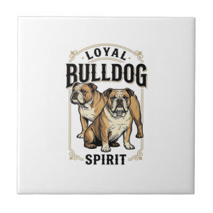 Azulejo Camiseta Vintage Bulldog Camiseta de Grabado de Bu
