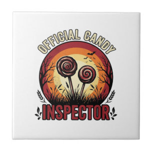Azulejo Camiseta Vintage de Halloween del Inspector de Dul