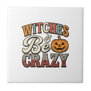 Azulejo Camiseta Vintage de Halloween Diseño de Brujas Est