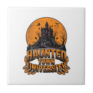Azulejo Camiseta Vintage Halloween Universidad Pueblo Embr