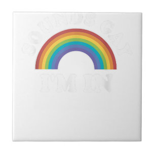Azulejo Camisetas del Orgullo Gay Hombres Mujeres LGBT Arc