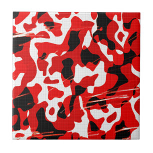Azulejo Camo Rojo Fallout (Diseño AOM)