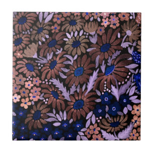 Azulejo Camomille de color de agua pradera flores campo de