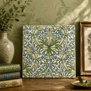 Azulejo Campanillas Azules Vintage 
