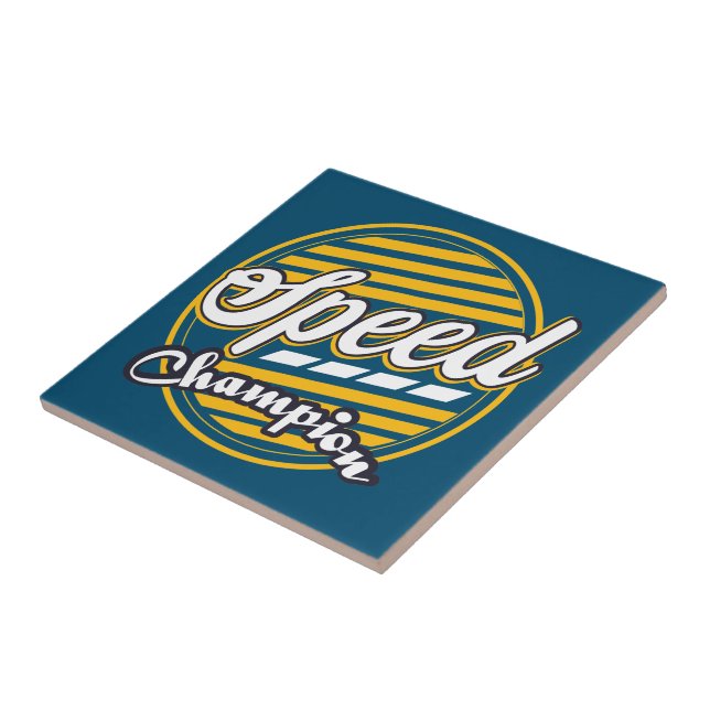 Azulejo Campeón de Velocidad (Lado)