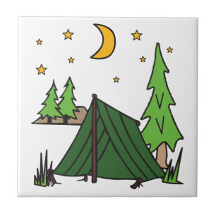 Azulejo Camping de carpas