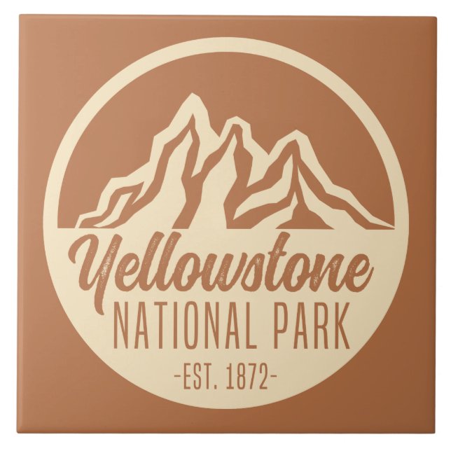 Azulejo Camping de senderismo en el Parque Nacional Yellow (Frente)