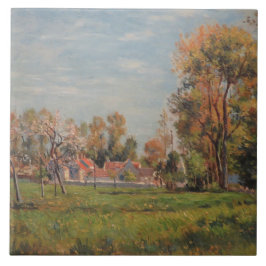 Azulejo Campo alrededor de Lagny, Francia (Paisaje Rural)