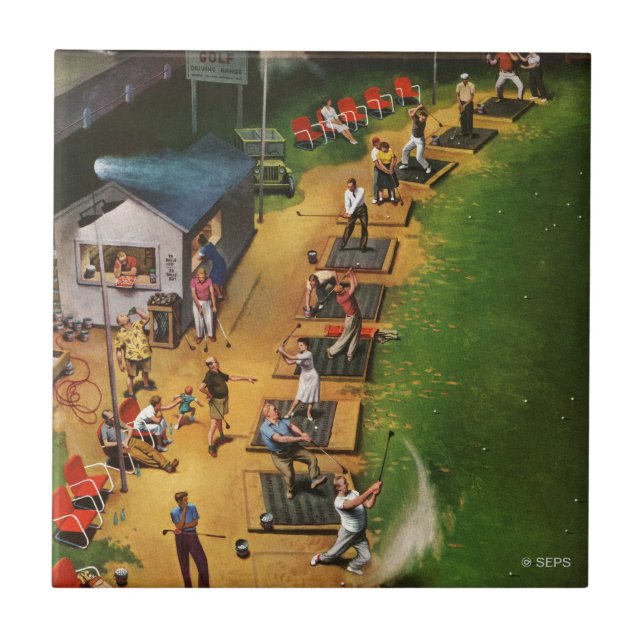 Azulejo Campo de golf de John Falter (Frente)