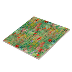 Azulejo Campo de la Gloria de Verano Papel Pintado Floral