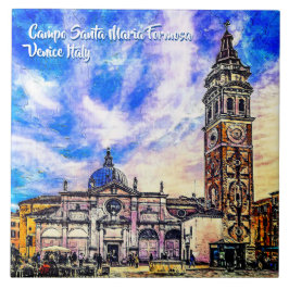 Azulejo Campo Santa Maria Formosa Venecia Italia Cerámica