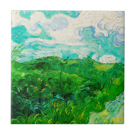 Azulejo Campos de trigo verde Vicente Van Gogh