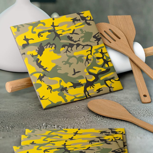 Azulejo Camuflaje amarillo y verde, ejército, ejército (Subido por el creador)