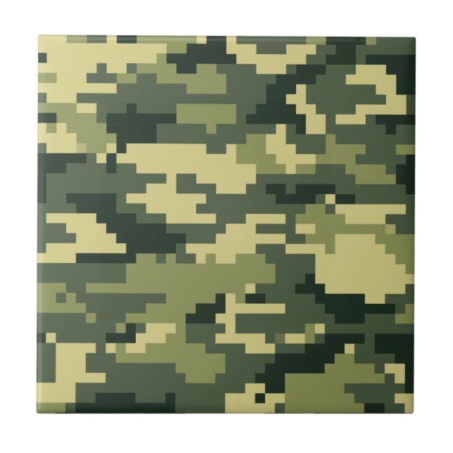 Azulejo Camuflaje/Camo del arbolado de 8 del pedazo (Frente)