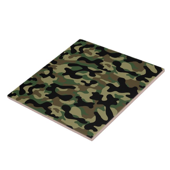 Azulejo Camuflaje de bosque militar (Lado)