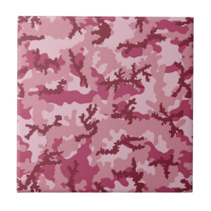 Azulejo Camuflaje rosa