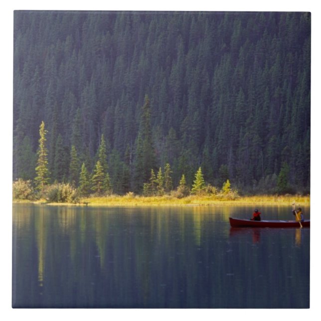 Azulejo Canadá, Alberta, Parque Nacional Baniff. Dos niños (Frente)