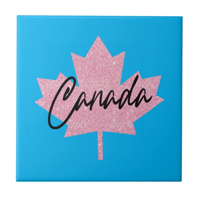 Azulejo Canadá Hoja de arce (Frente)