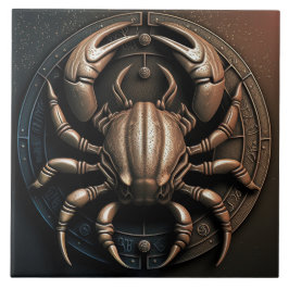 Azulejo Cáncer Rótulo Zodiaco Cáncer Horóscopo Tile cerámi
